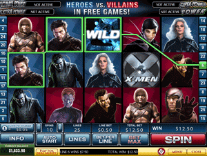 X-Men video slot available at playtech internet casinos
