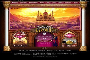 High Roller Bonus at Aladdins Gold casino