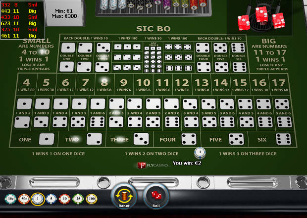 Sic-bo available at Playtech casinos