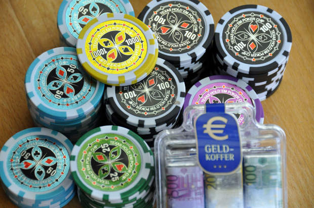 Poker Chips are used when betting in Texas Hold'em