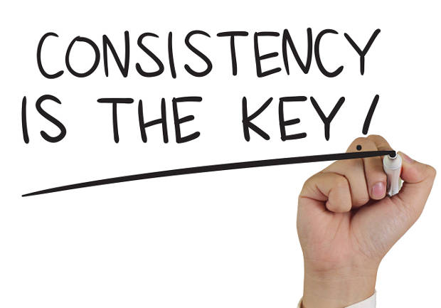 Consistency is important in an online business.  It imports trust to visitors.  