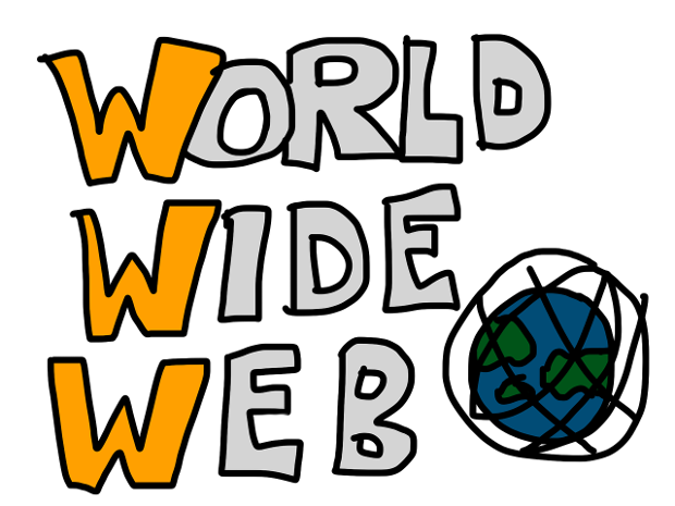 The Internet or the World Wide Web consists  of servers their data available to visitors via specific software such as browsers (Chriome, Firefox).