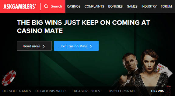 Askgamblers.com, casino portal.