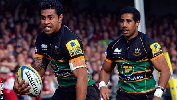 The Pisi brothers of Samoa. Both brothers will be on the field against South Africa this weekend.