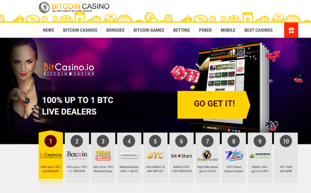 Bitcoin casino accepts bitcoin deposits for casino chips.